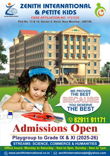 Admissions Open at Zenith International School